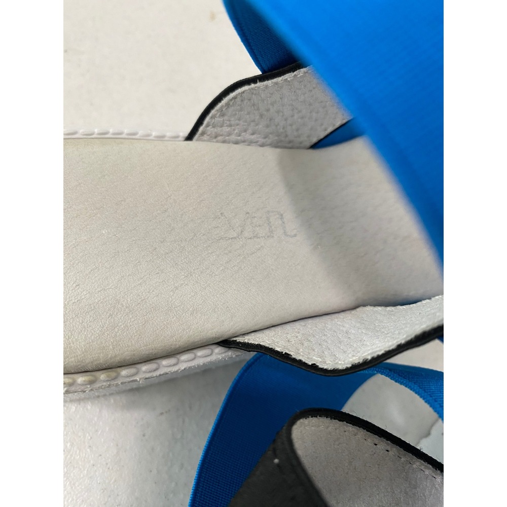 Sixtyseven Platform Sandals Womens 40 Blue White Black Elastic Flatform Good - Picture 9 of 11